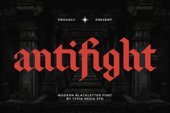 Antifight: A Bold Blackletter Typeface for Modern Editorial Design