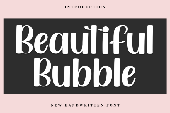 Beautiful Bubble Font for Editorial Design