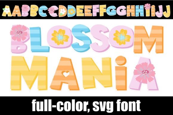 Blossom Mania Typeface for Brand Design
