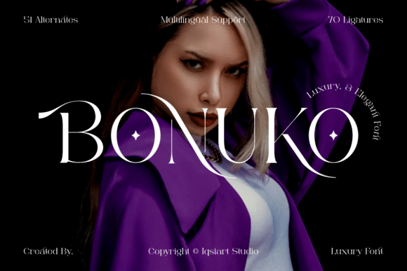 Bonuko: A Premium Serif Display Font for Makers