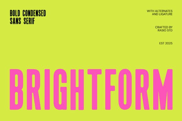 Brightform: A Bold Sans Serif for Small Business