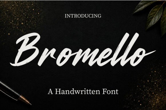 Bromello: A Modern Script Typeface for Editorial Design