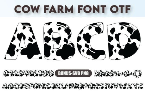 Cow Farm Font for Rustic Editorial Design