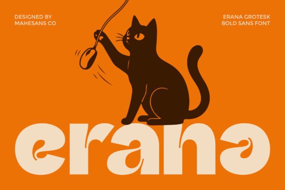Erana: A Bold Retro-Inspired Sans Serif Font