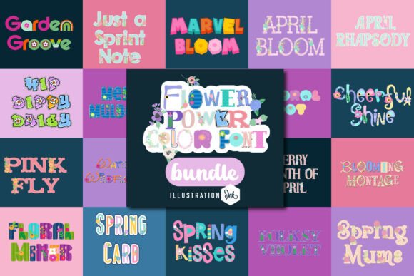 Flower Power Color: The Vibrant Font for Spring Campaigns