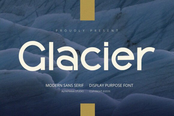 Glacier Typeface for Modern Branding