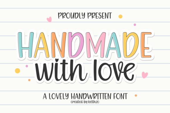 Handmade with Love Font for Digital Branding