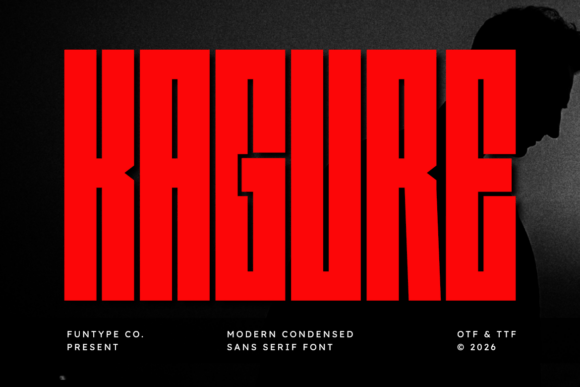 Kagure Typeface for Bold Editorial Design
