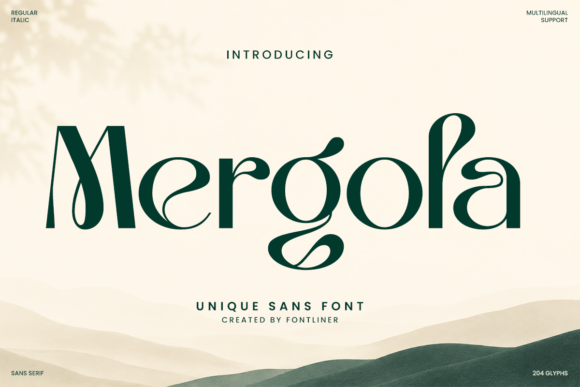 Mergola: An Elegant Sans Serif Font for Branding