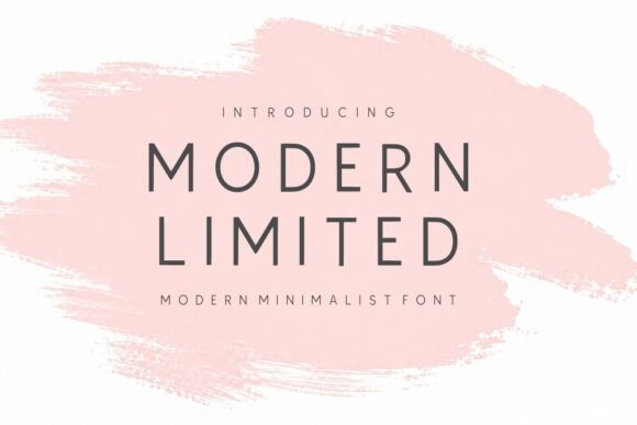 Modern Limited Font for Elegant Handmade Branding