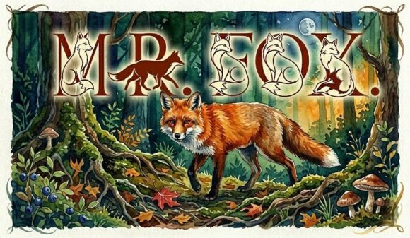 Mr. Fox Typeface for Storybook Branding