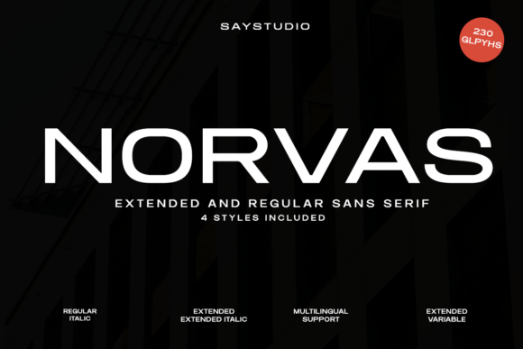 Norvas: A Modern Sans Serif Font for Makers
