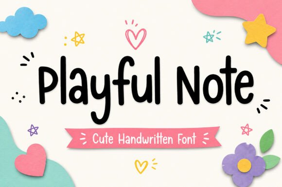 Playful Note Font for Warm Brand Identity