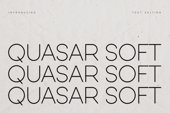 Quasar Soft Typeface for Modern Digital Branding