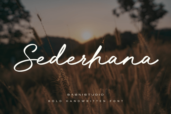Sederhana Typeface: Bold Rustic Charm