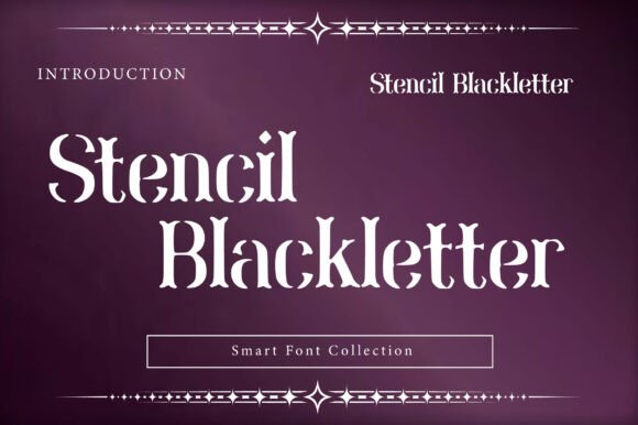 Stencil Blackletter Typeface for Bold Branding