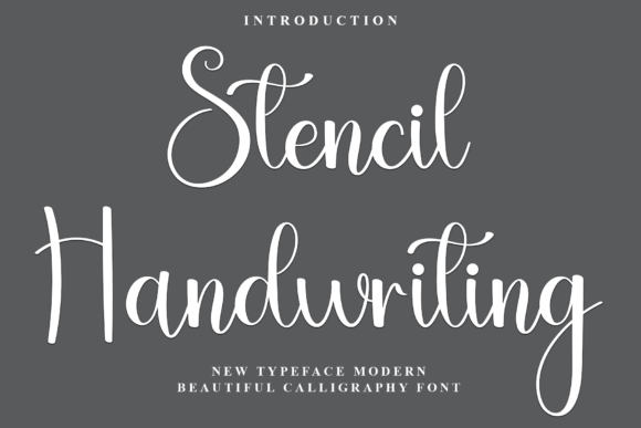 Stencil Handwriting Font for Festive Branding