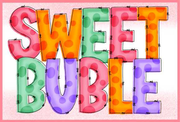 Sweet Buble: A Playful Typeface for Branding