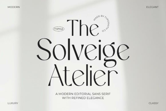 The Solveige Atelier Typeface for Modern Web Design