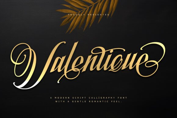 Valentique: A Modern Script Calligraphy Font for Crafters