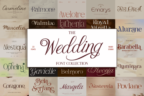 Wedding Collection: A Serif Font for Elegant Campaigns