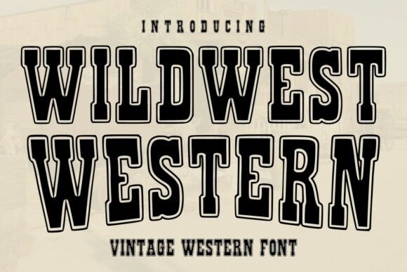 Wildwest Western: A Bold Slab Serif for Web Design